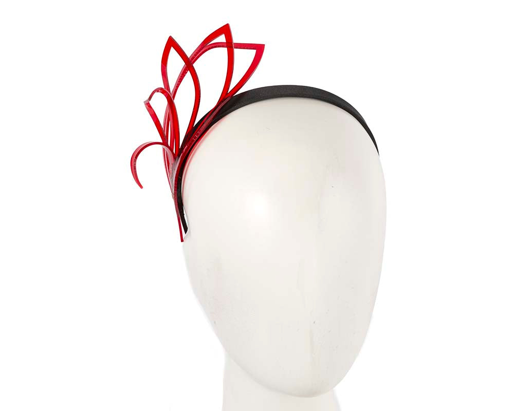 Exclusive designers red headband fascinator-0